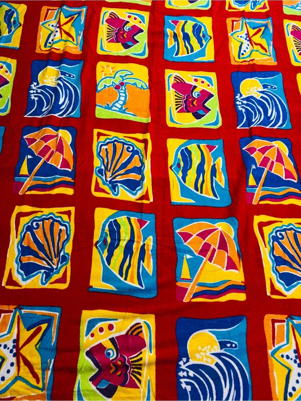 Nautical Themed Oversized Beach Towel For Two